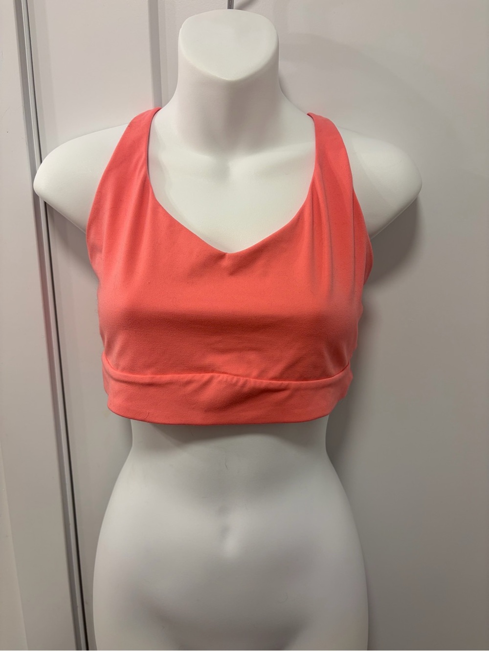 Athleta Coral Racerback Light Support Sports Bra